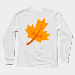 Autumn Leaf Pattern Long Sleeve T-Shirt